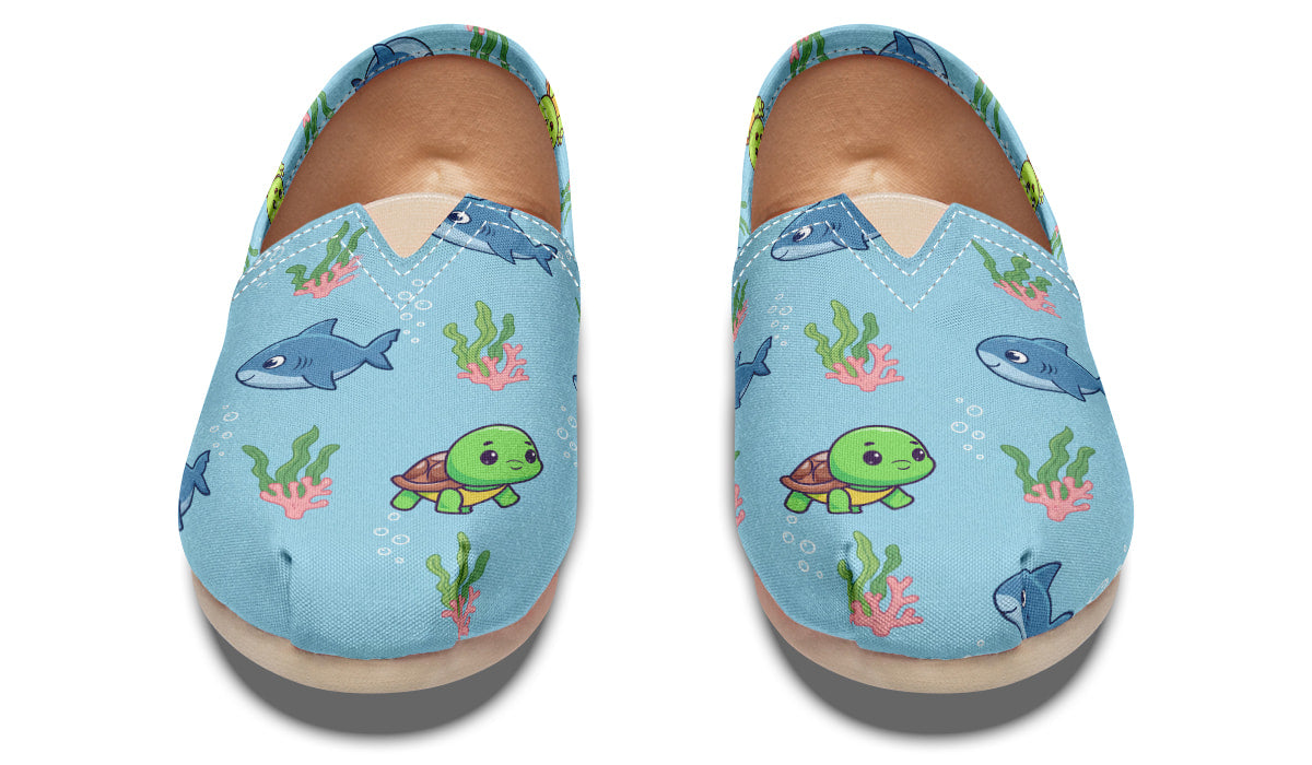 Turtle And Sharks