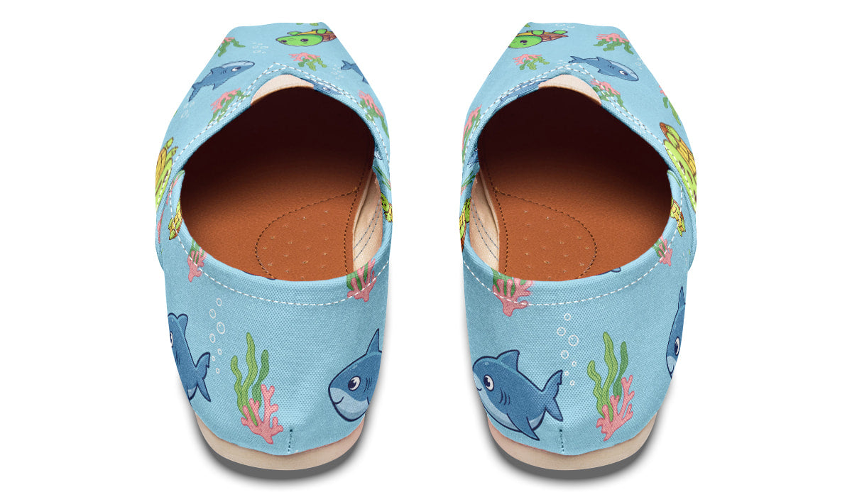 Turtle And Sharks