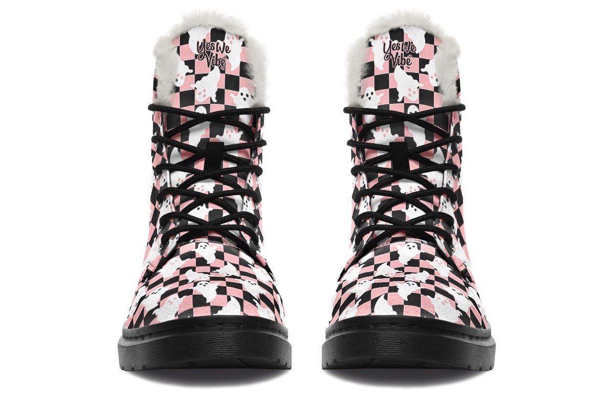 Cute Ghost Checkered