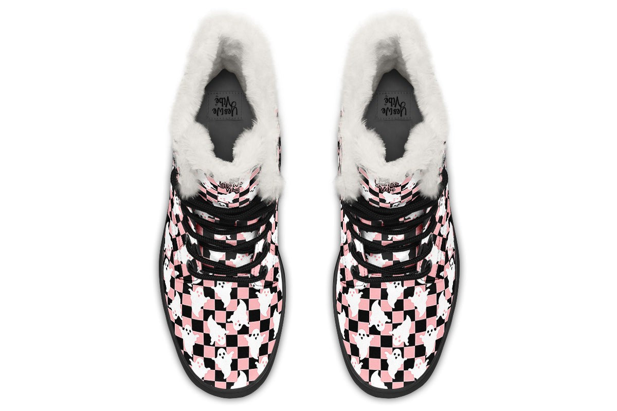 Cute Ghost Checkered