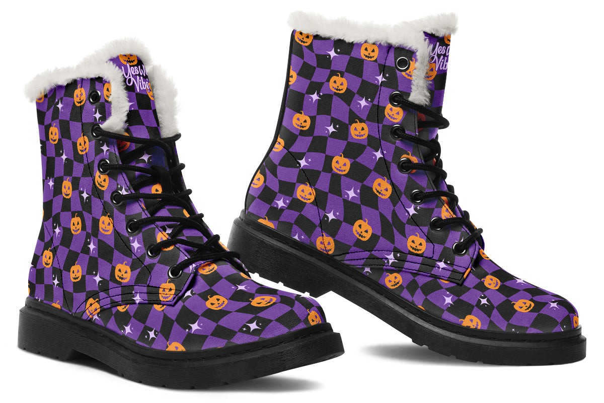 Halloween Distorted Checkered