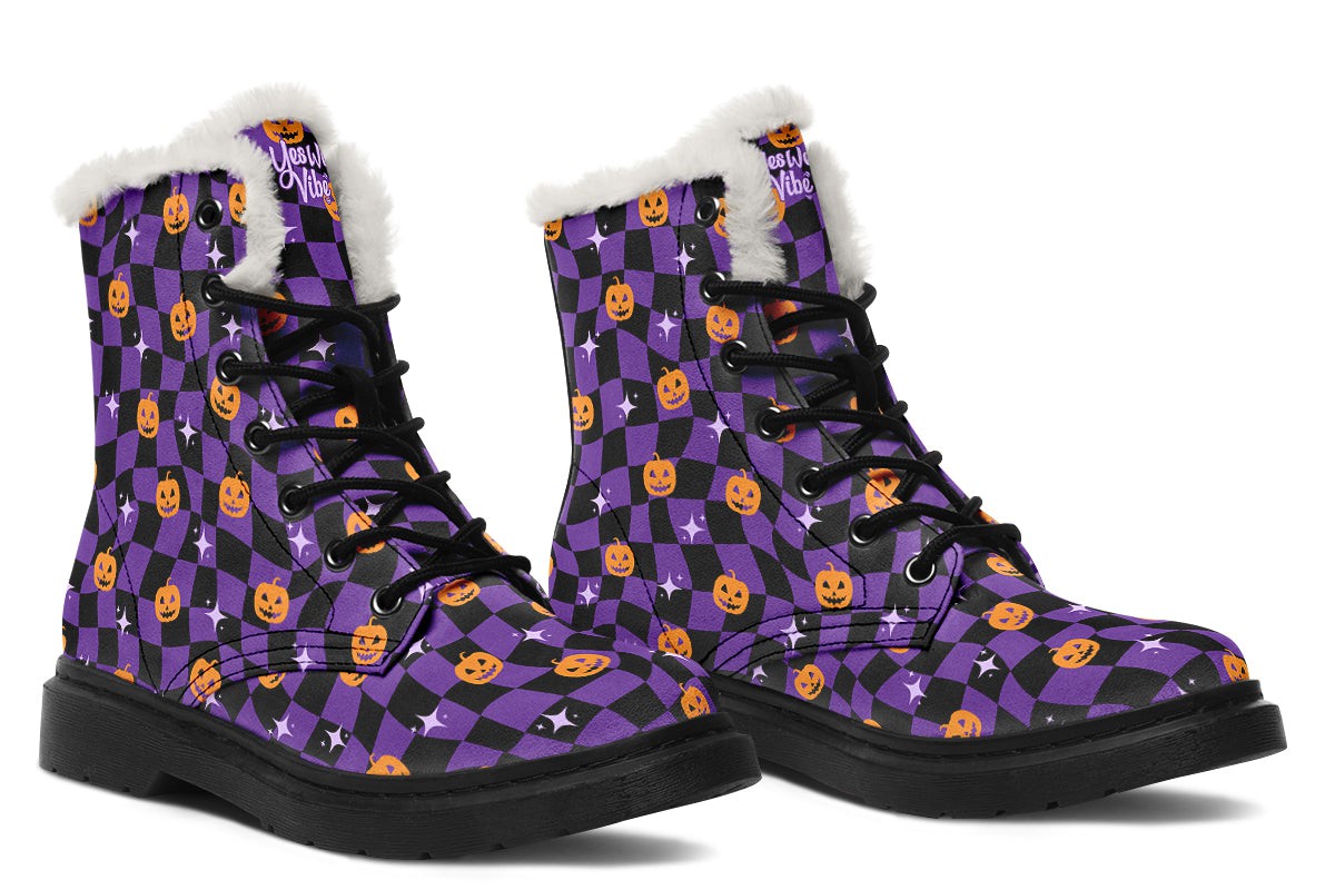 Halloween Distorted Checkered
