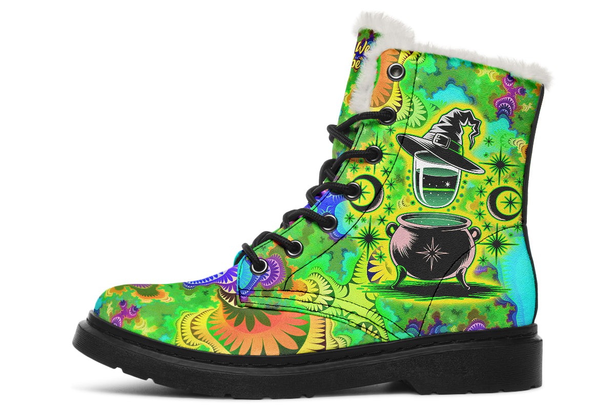 Magical Witch Hats And Cauldron