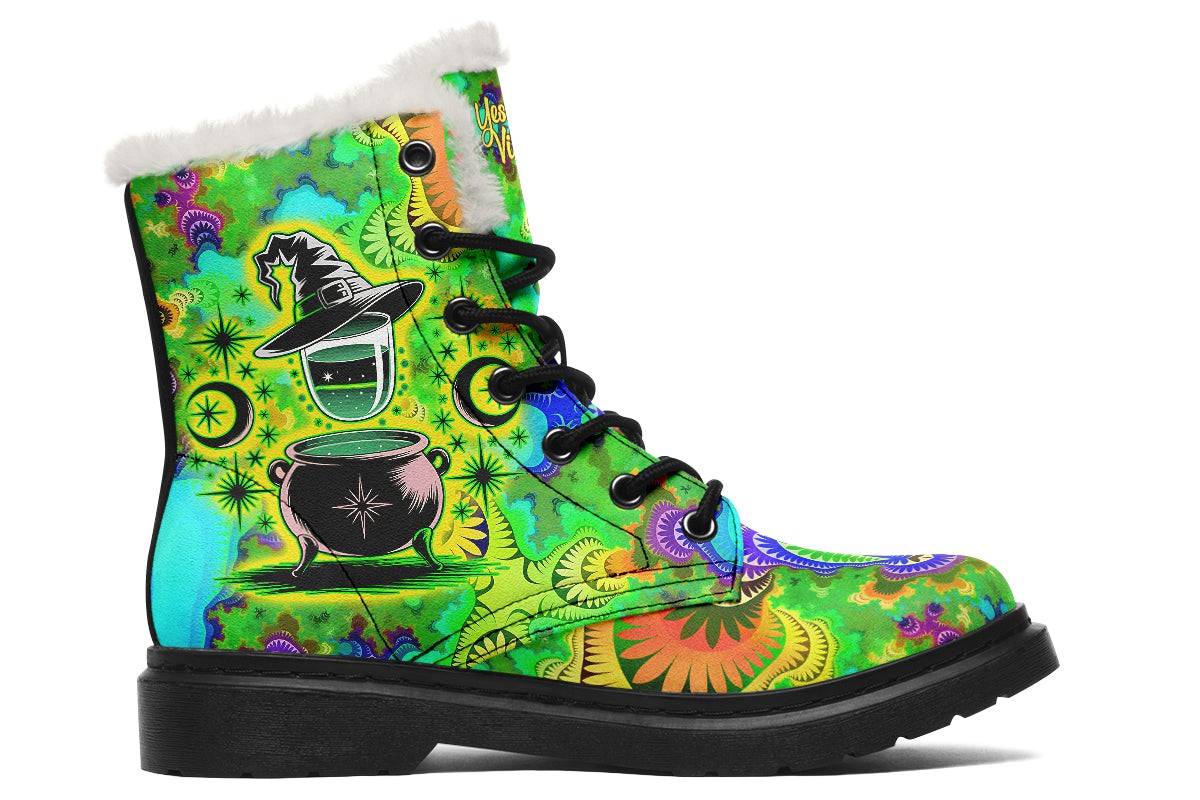 Magical Witch Hats And Cauldron