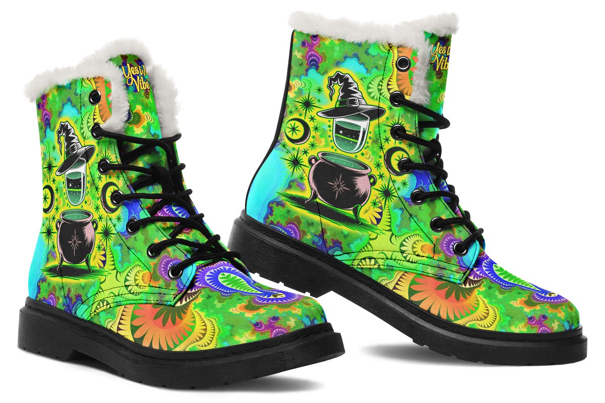 Magical Witch Hats And Cauldron