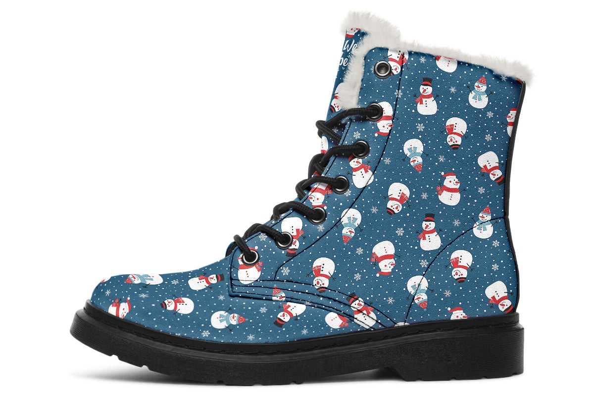 Snowman And Snowflakes