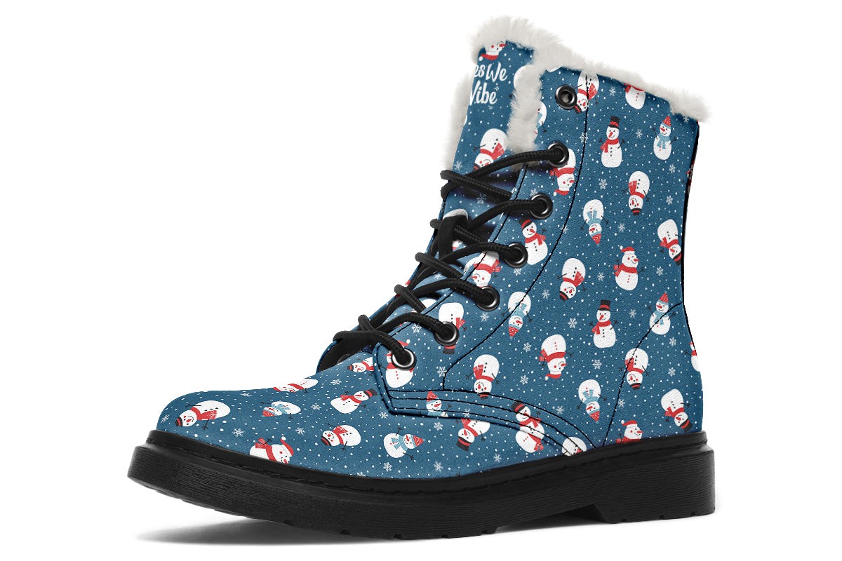 Snowman And Snowflakes