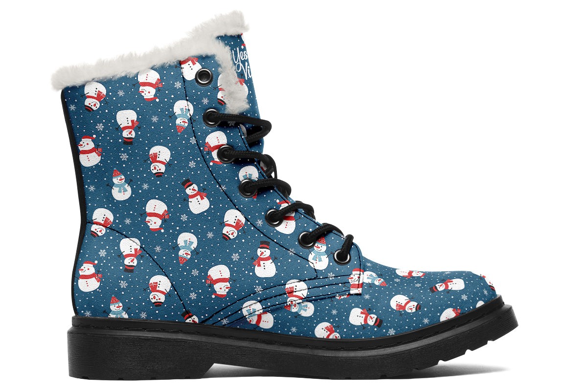 Snowman And Snowflakes