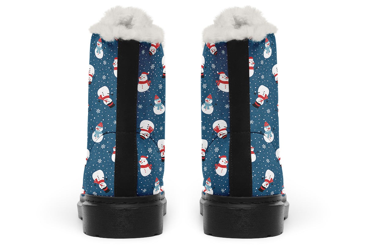 Snowman And Snowflakes