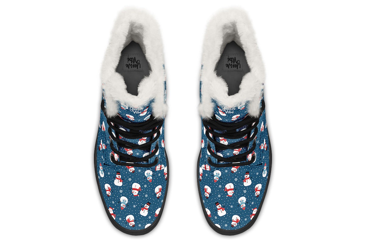 Snowman And Snowflakes
