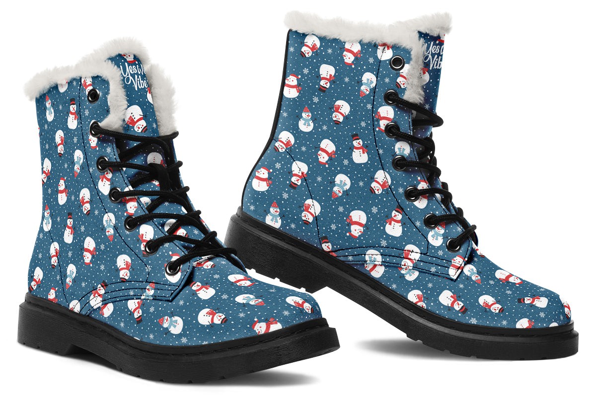 Snowman And Snowflakes