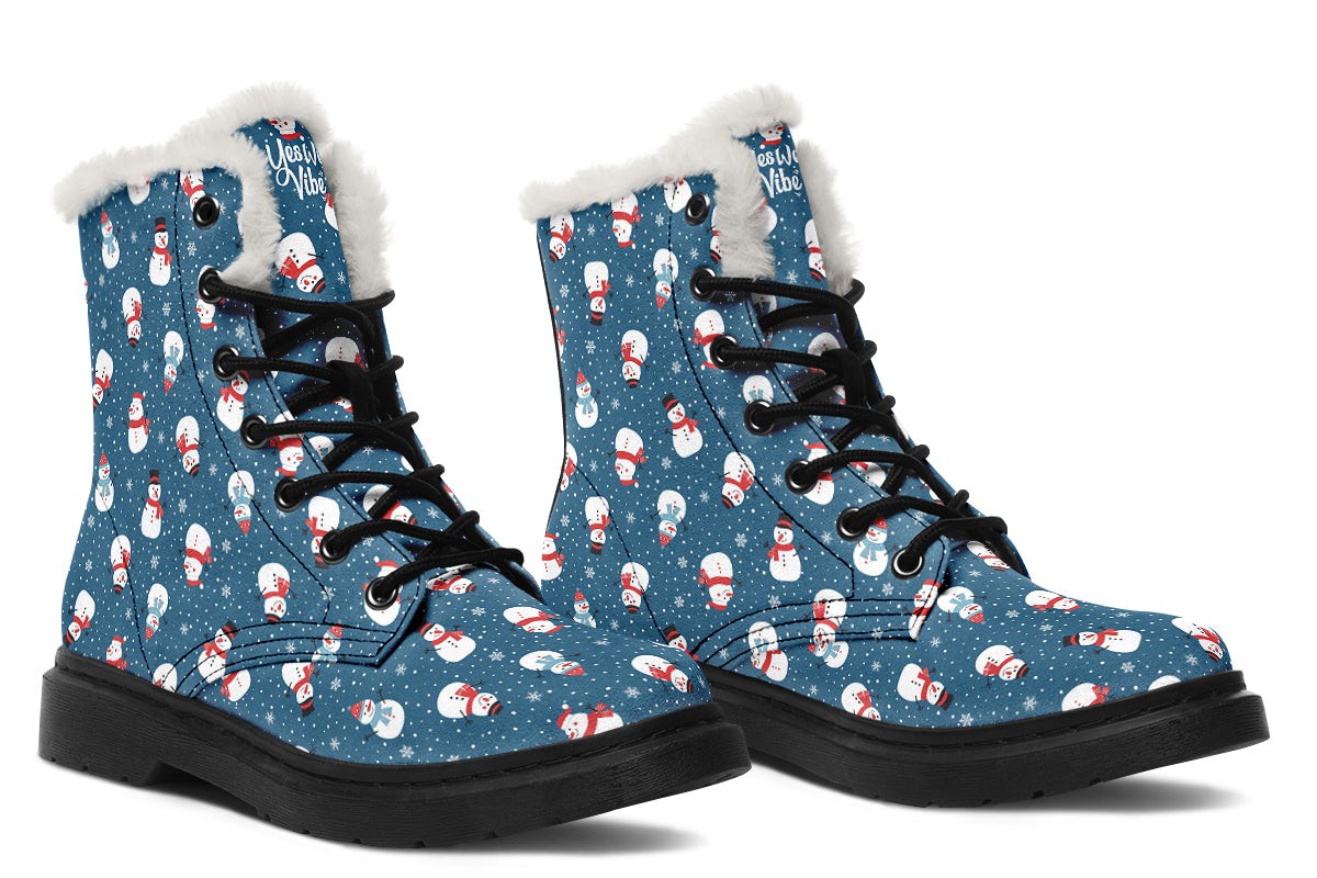 Snowman And Snowflakes