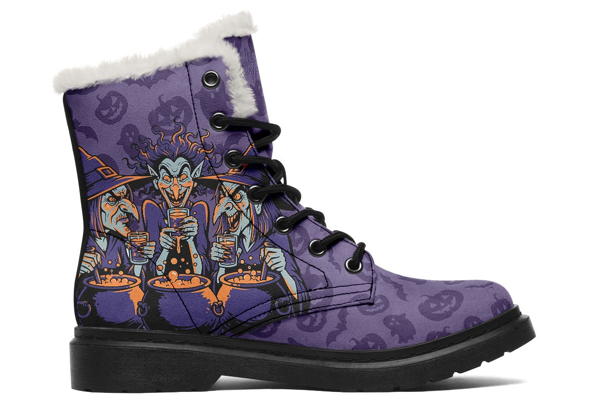 Three Witches Brewing Potions