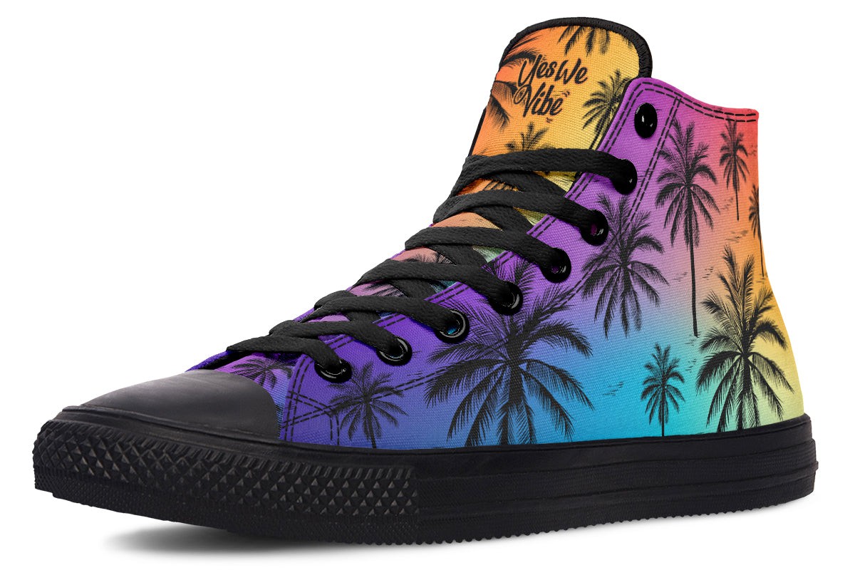 Chilling With Colors Palm Trees