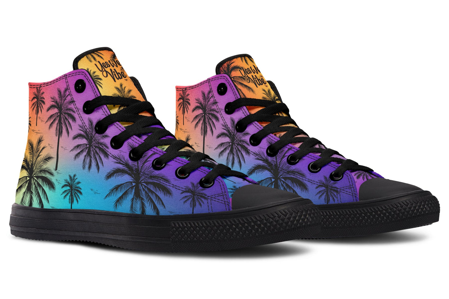 Chilling With Colors Palm Trees