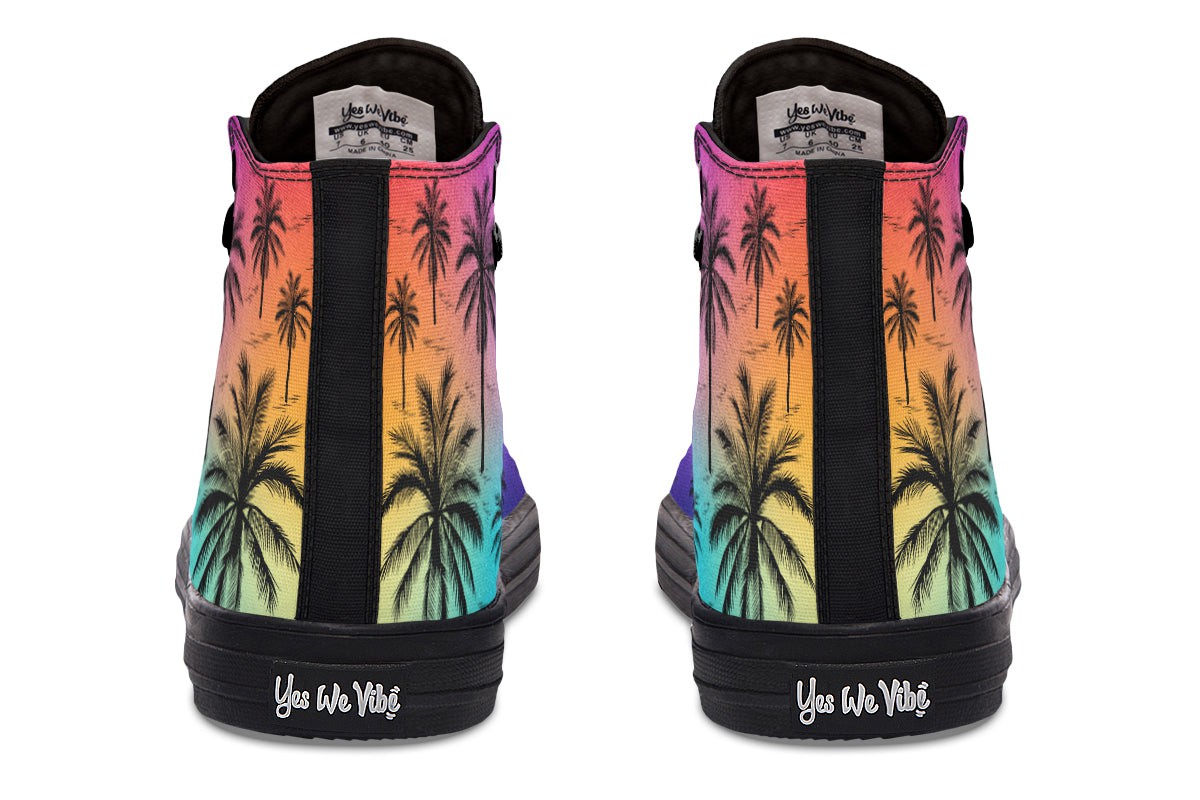 Chilling With Colors Palm Trees