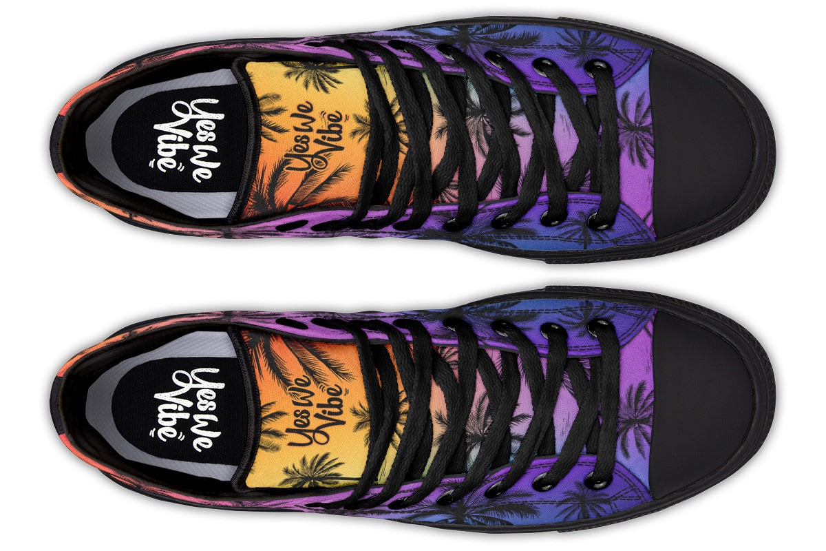 Chilling With Colors Palm Trees