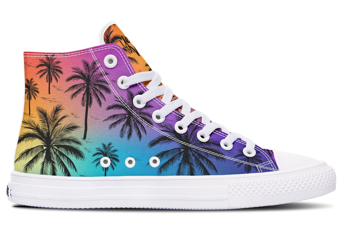 Chilling With Colors Palm Trees