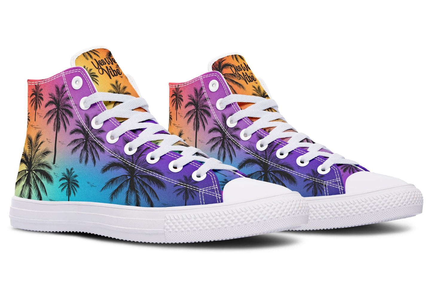 Chilling With Colors Palm Trees