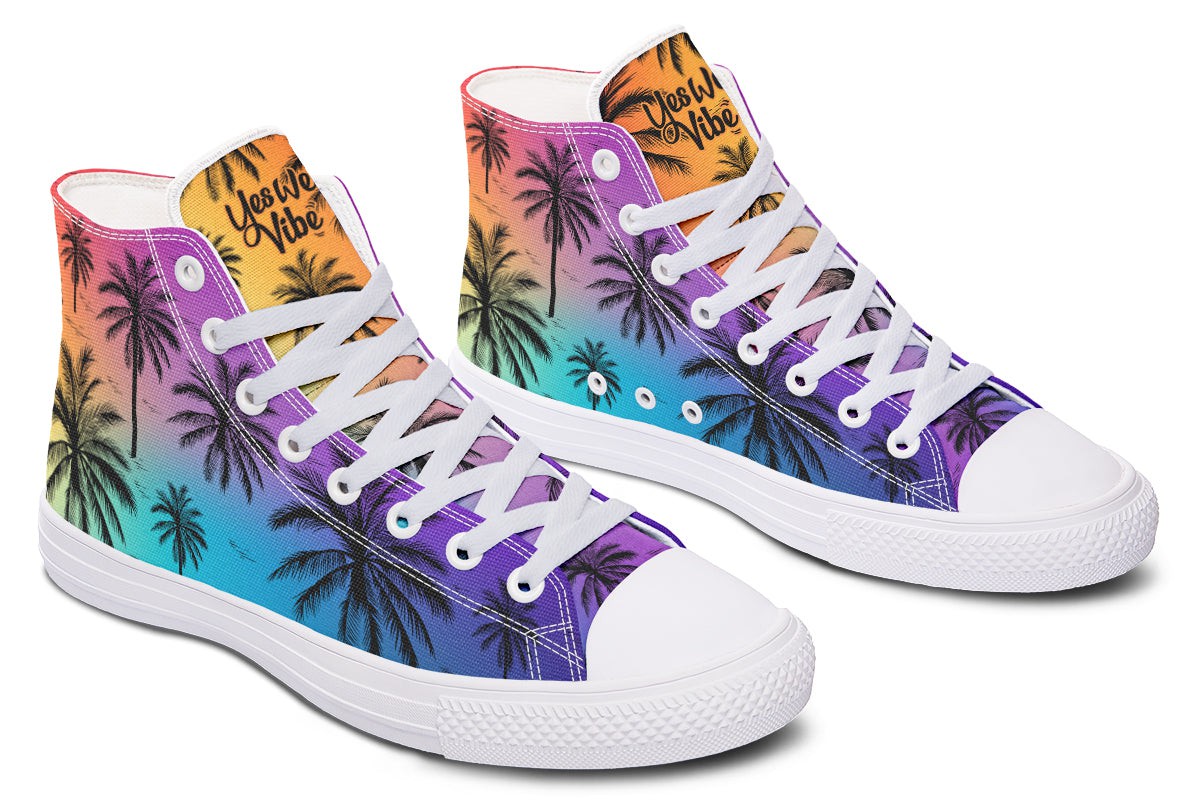 Chilling With Colors Palm Trees