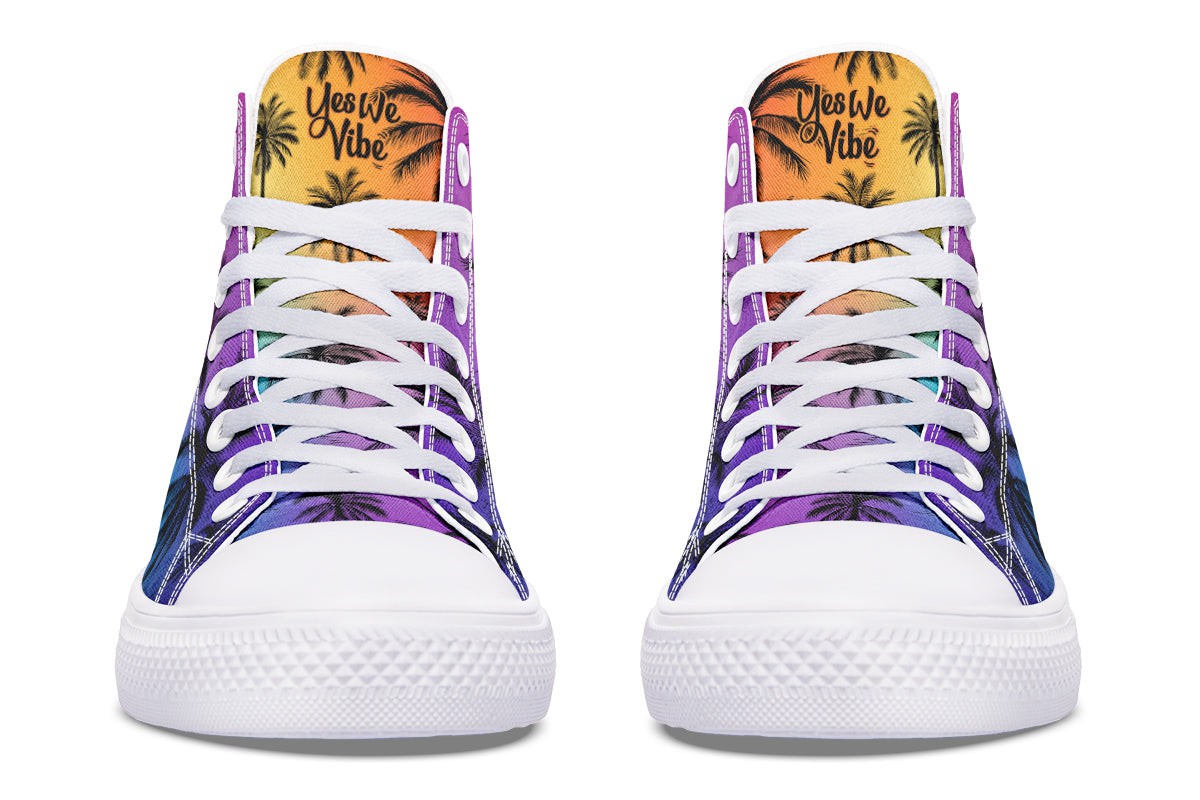 Chilling With Colors Palm Trees