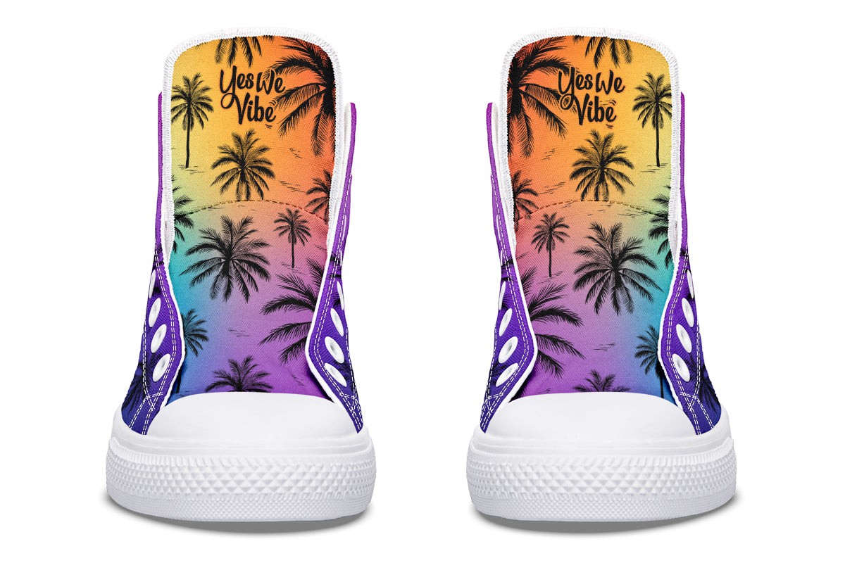 Chilling With Colors Palm Trees