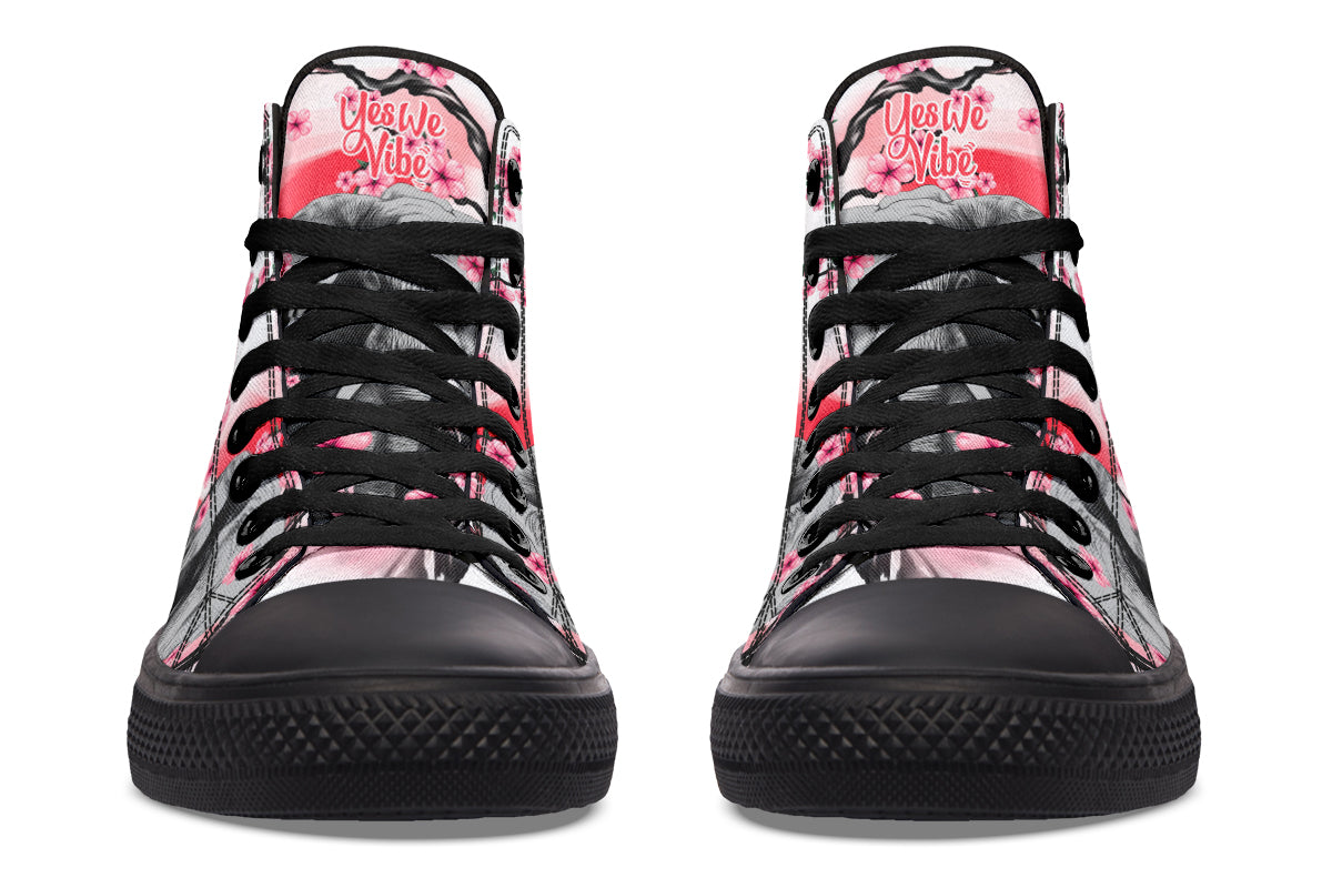 Elephant And Pink Flowers