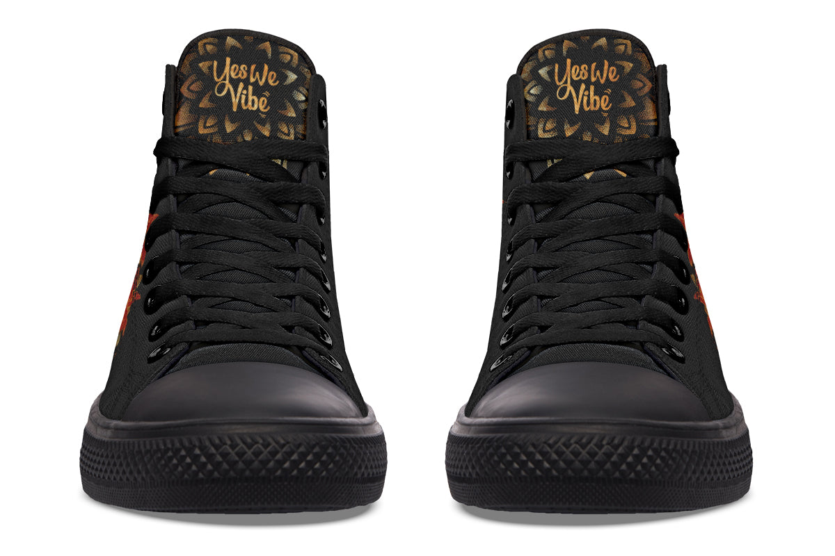 Gold Mandala And Red Roses