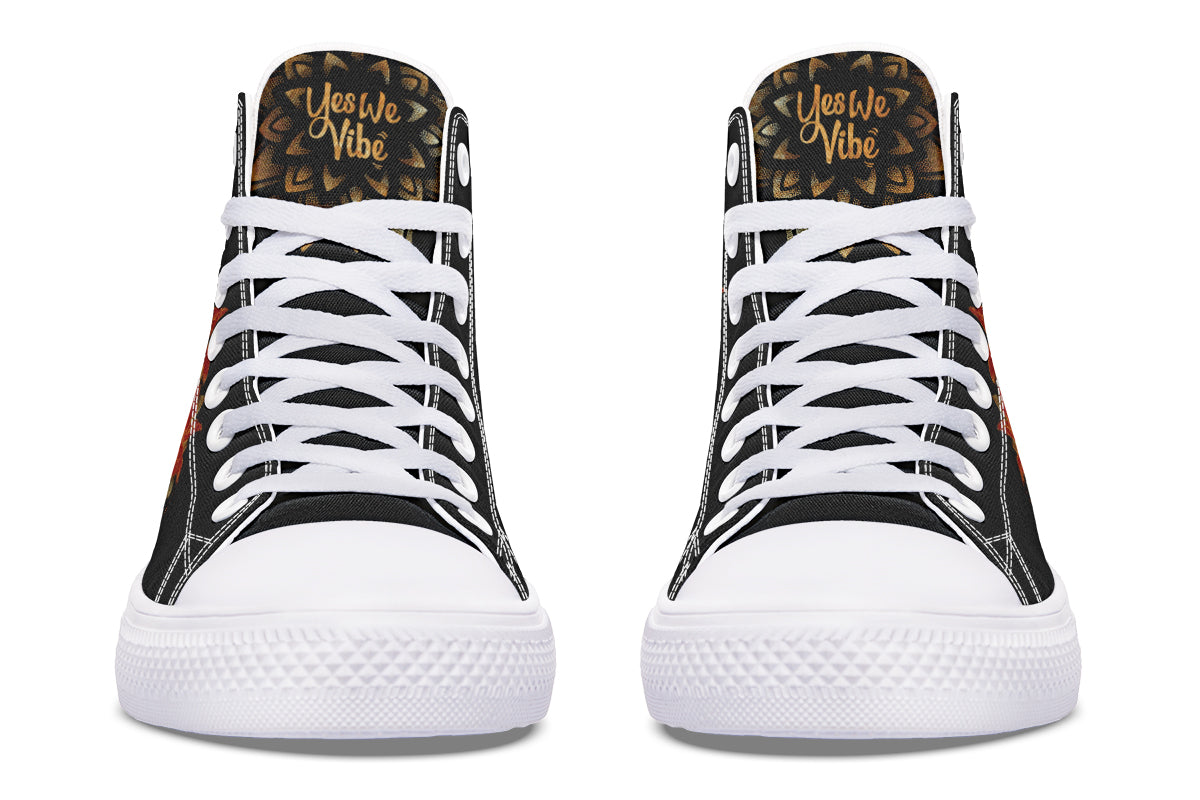 Gold Mandala And Red Roses