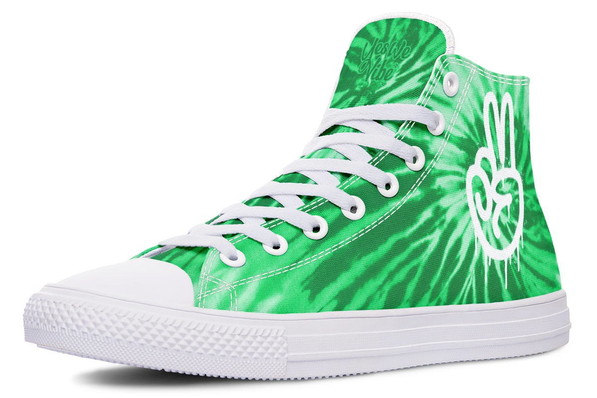 Tie Dye In Green Peace Hand