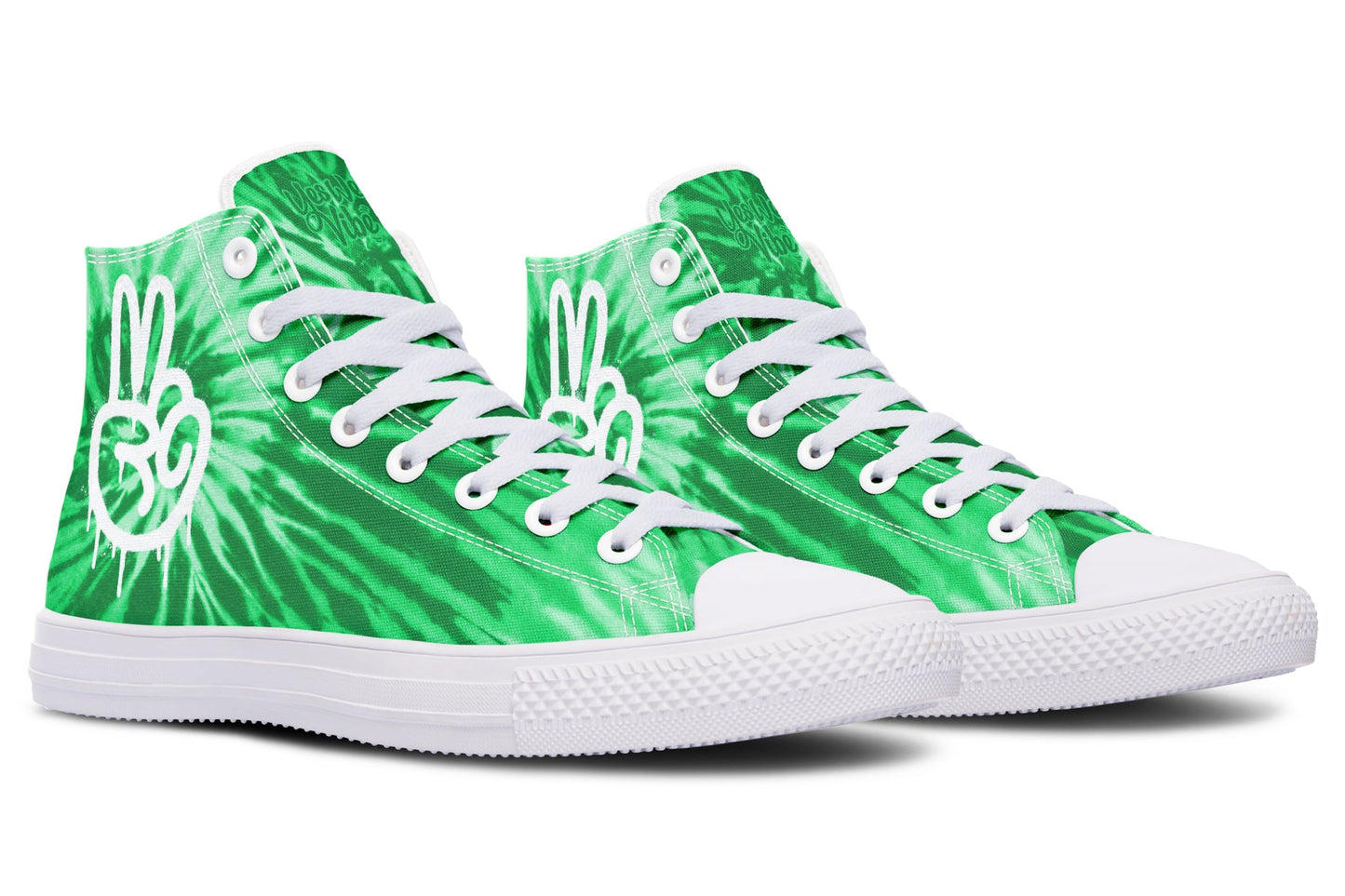 Tie Dye In Green Peace Hand