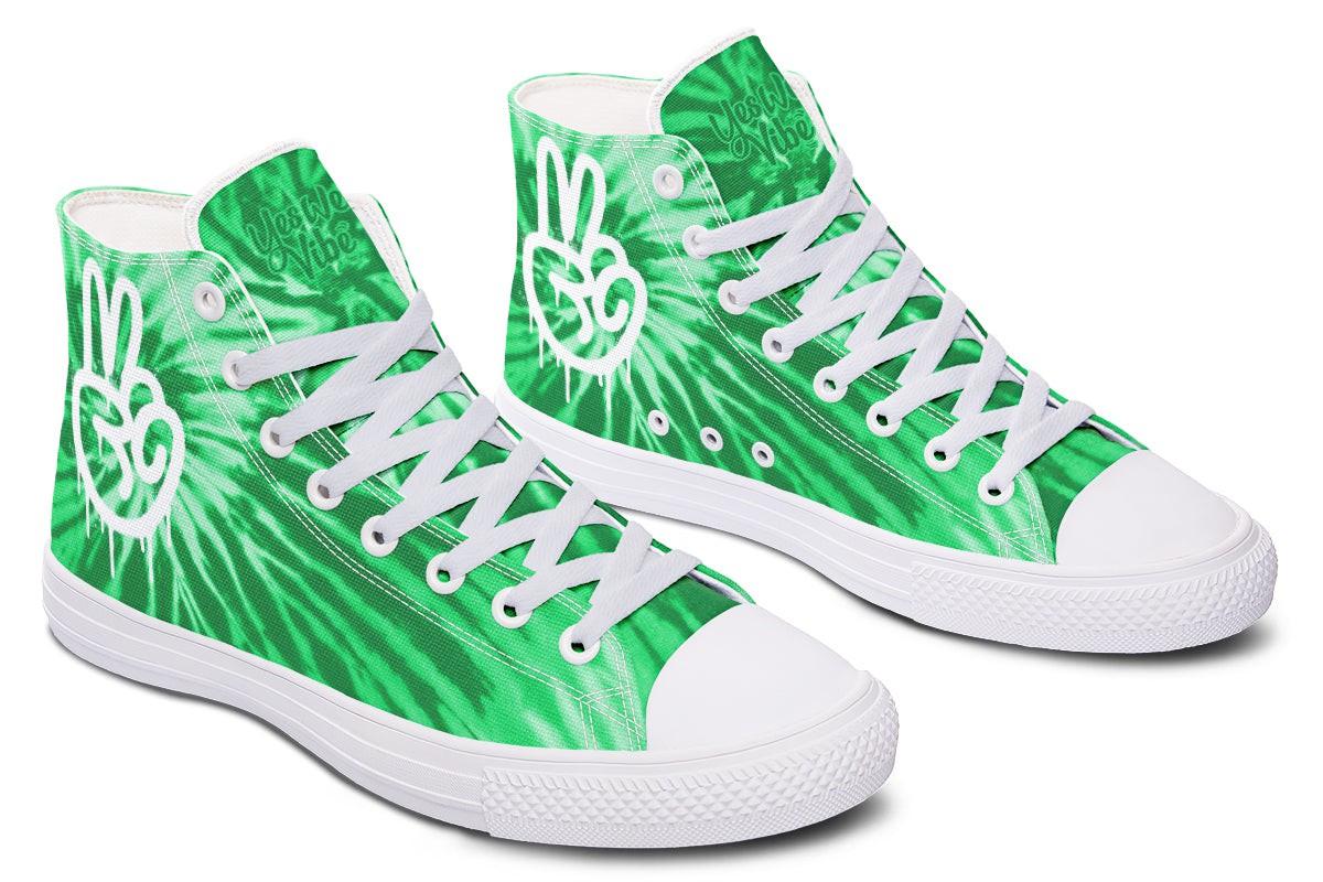 Tie Dye In Green Peace Hand