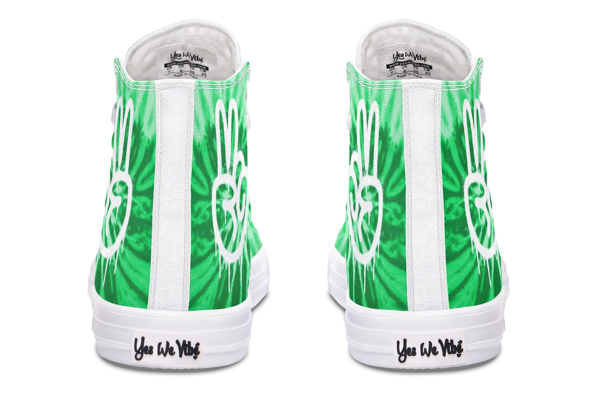 Tie Dye In Green Peace Hand