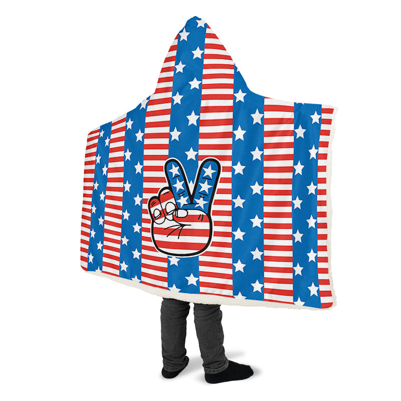 Peace Sign U S A Flag