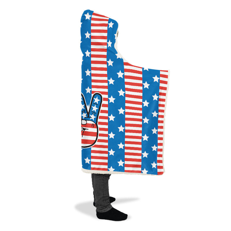 Peace Sign U S A Flag