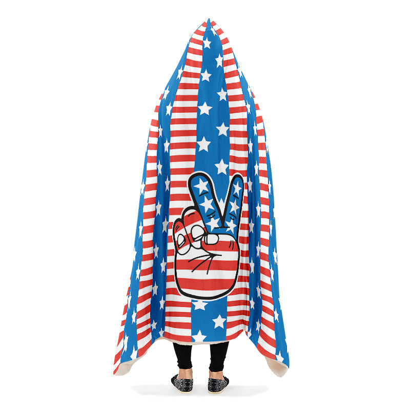 Peace Sign U S A Flag