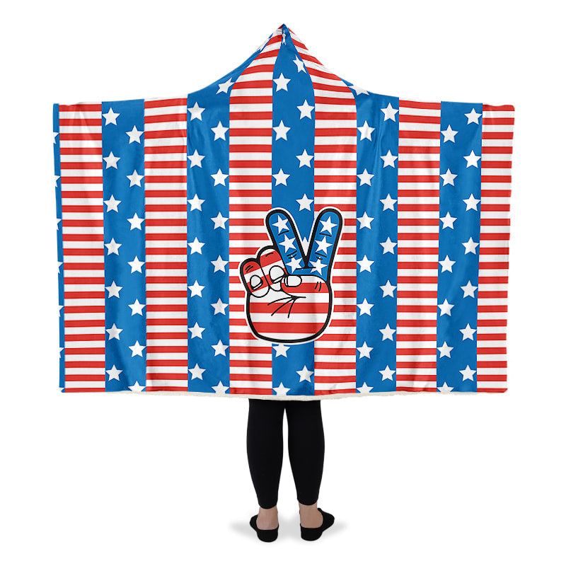 Peace Sign U S A Flag