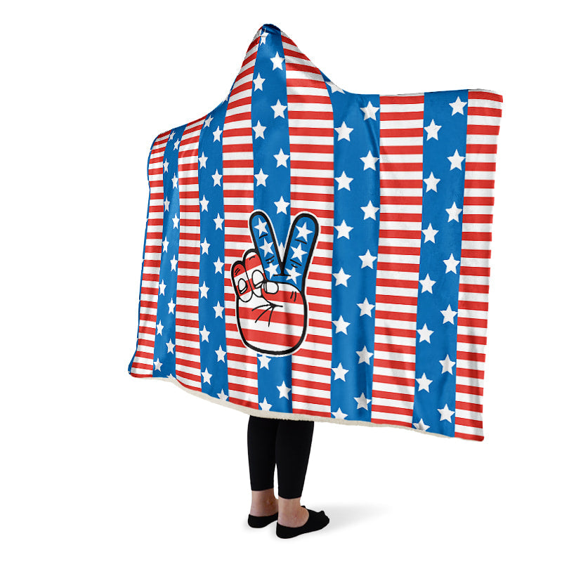 Peace Sign U S A Flag