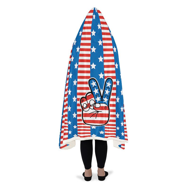 Peace Sign U S A Flag
