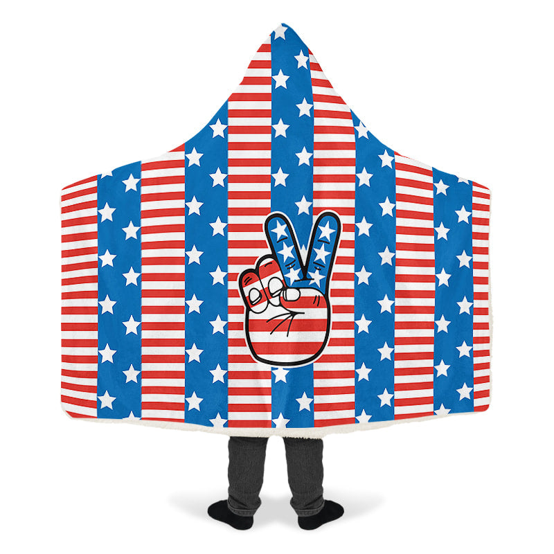 Peace Sign U S A Flag