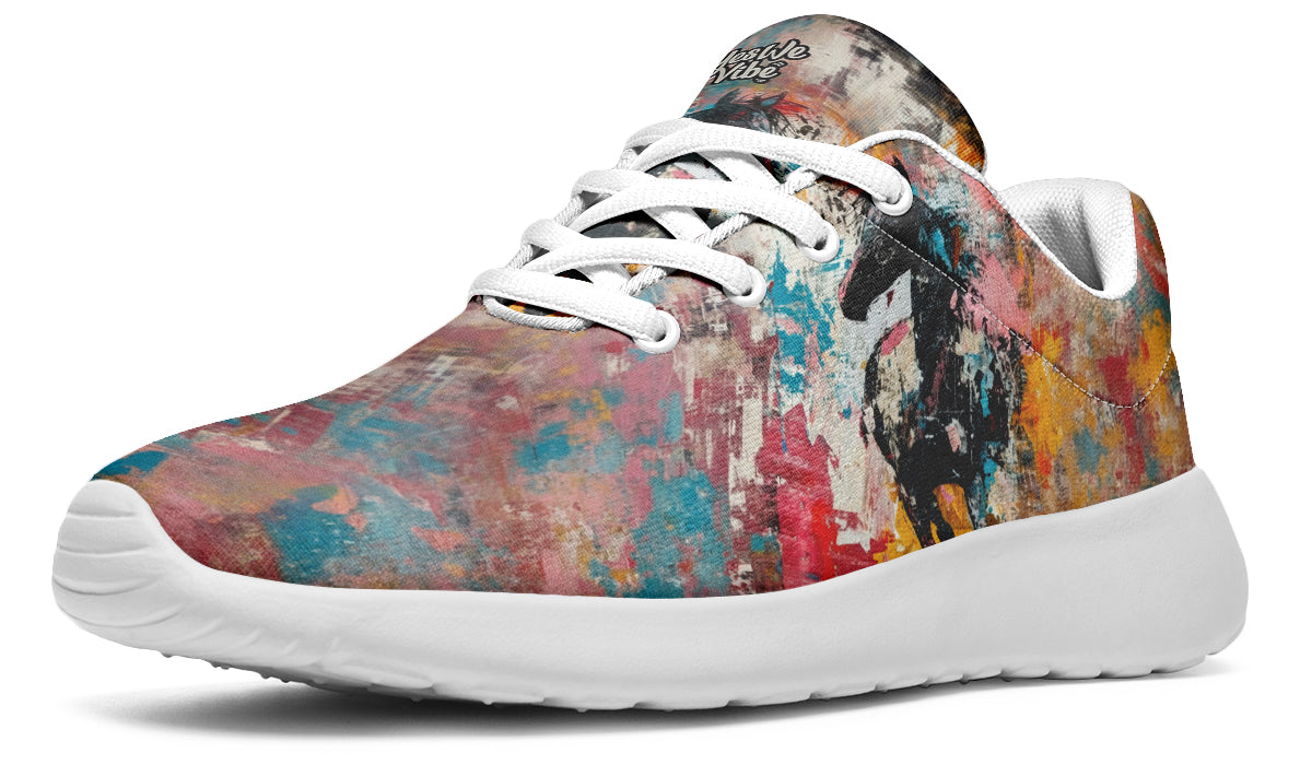 Abstract Expressionist Black Horse