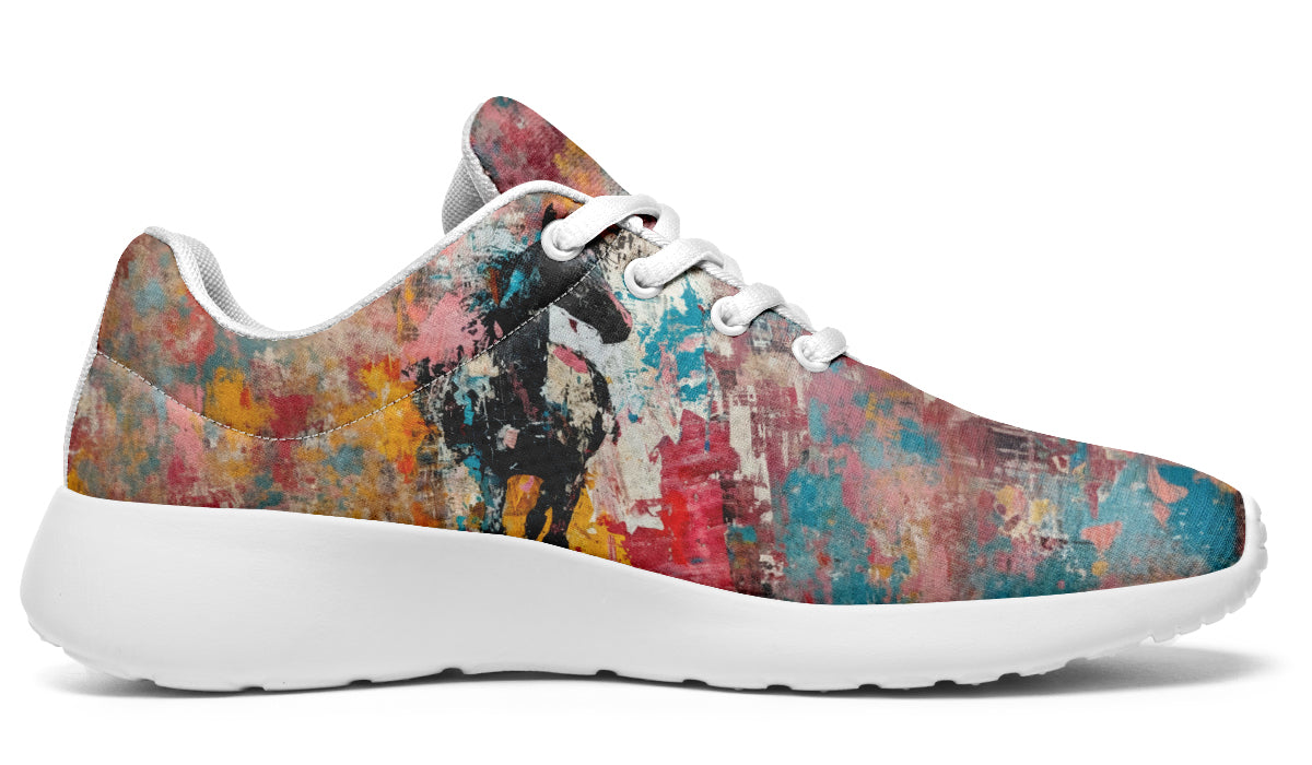 Abstract Expressionist Black Horse