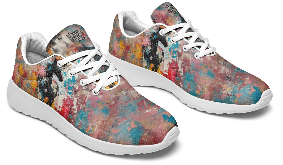 Abstract Expressionist Black Horse