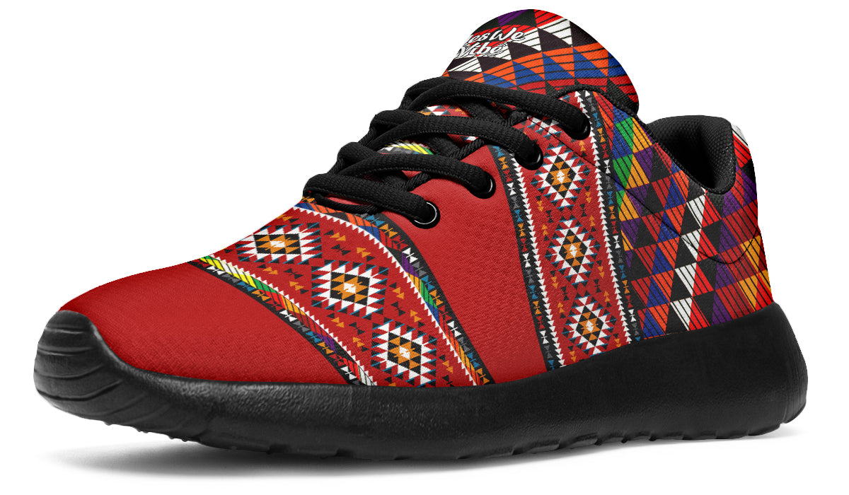 Boho Red Triangle
