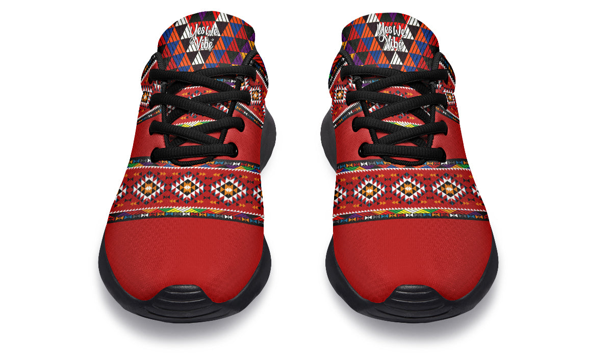 Boho Red Triangle