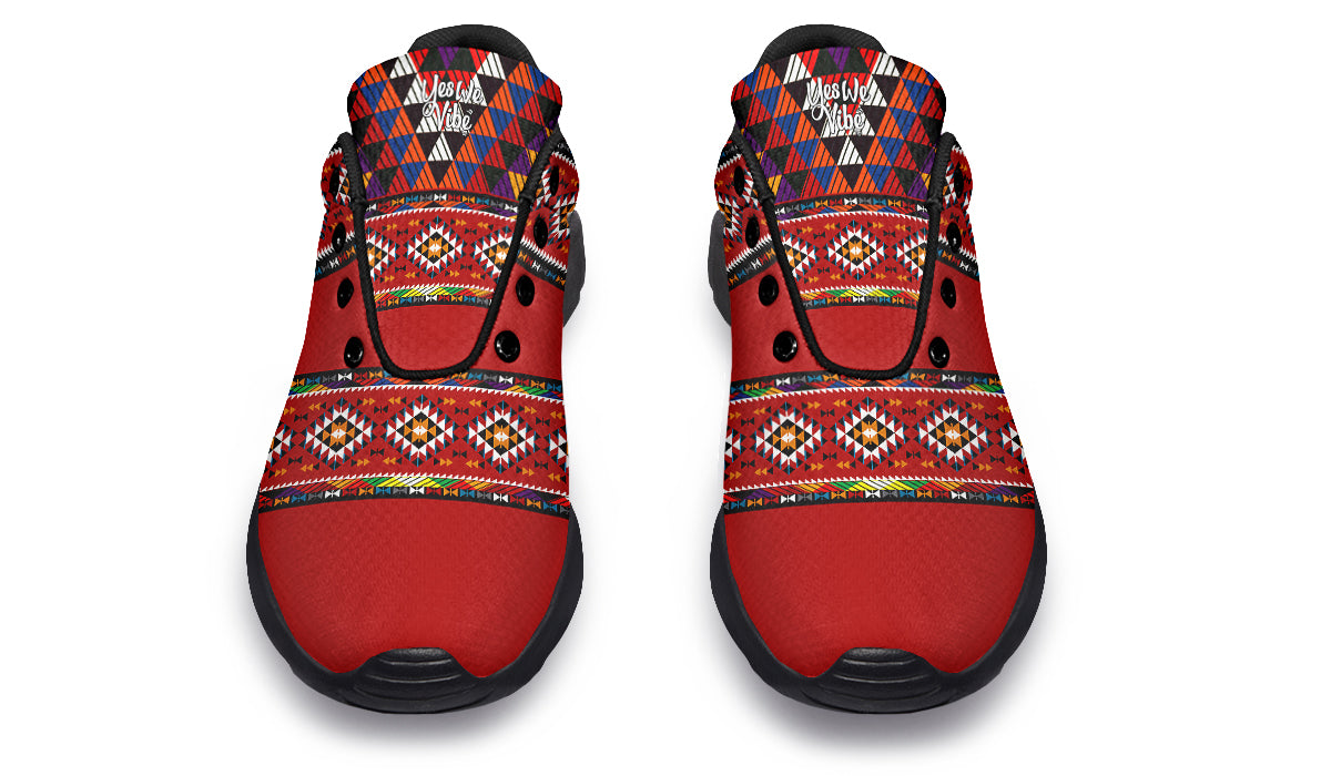 Boho Red Triangle