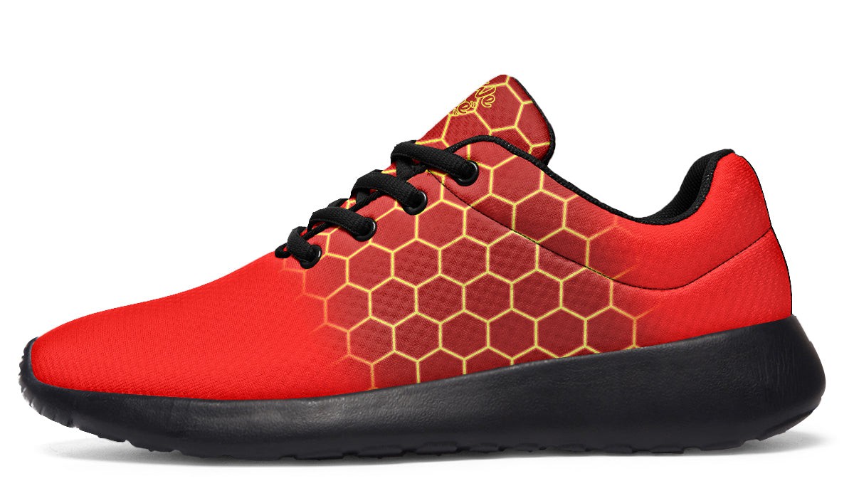 Bright Hexagon Red