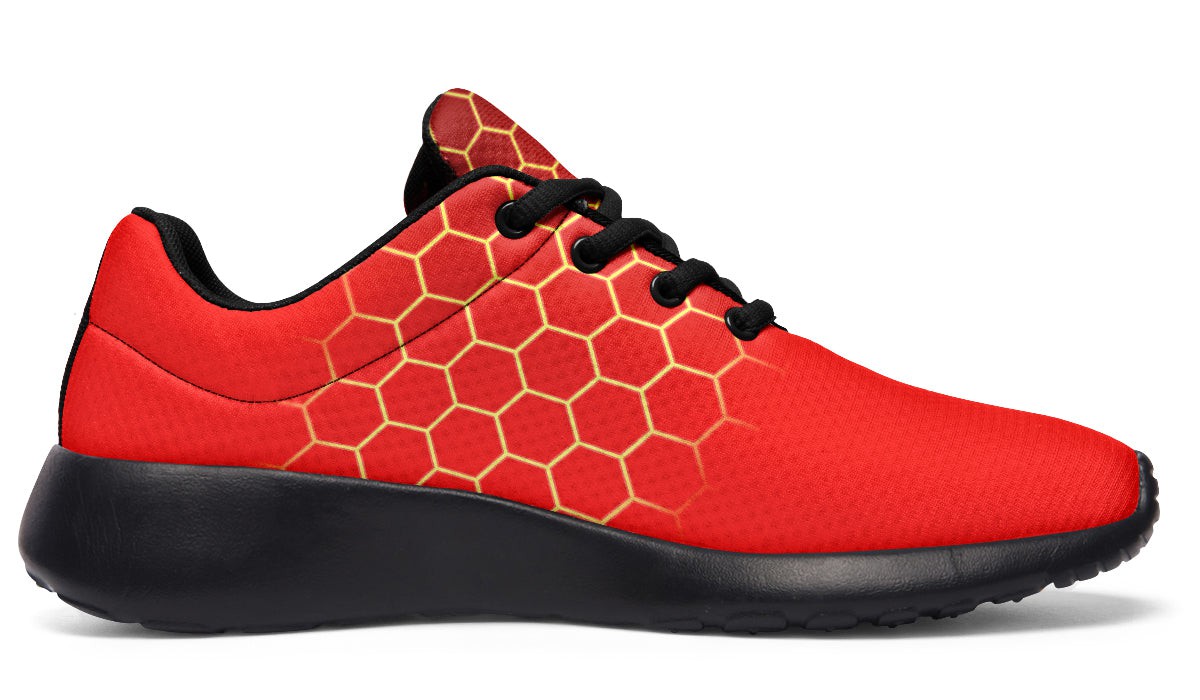 Bright Hexagon Red