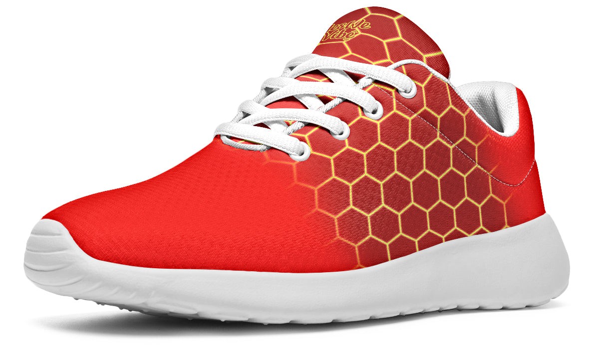 Bright Hexagon Red