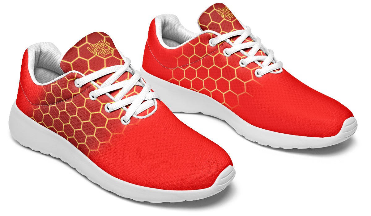 Bright Hexagon Red